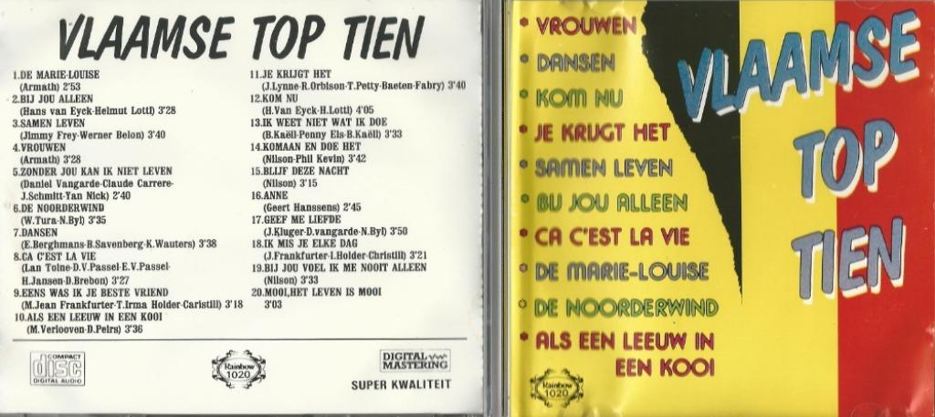 CD * VLAAMSE TOP TIEN, Enlèvement ou Envoi, Comme neuf, Chanson réaliste ou Smartlap