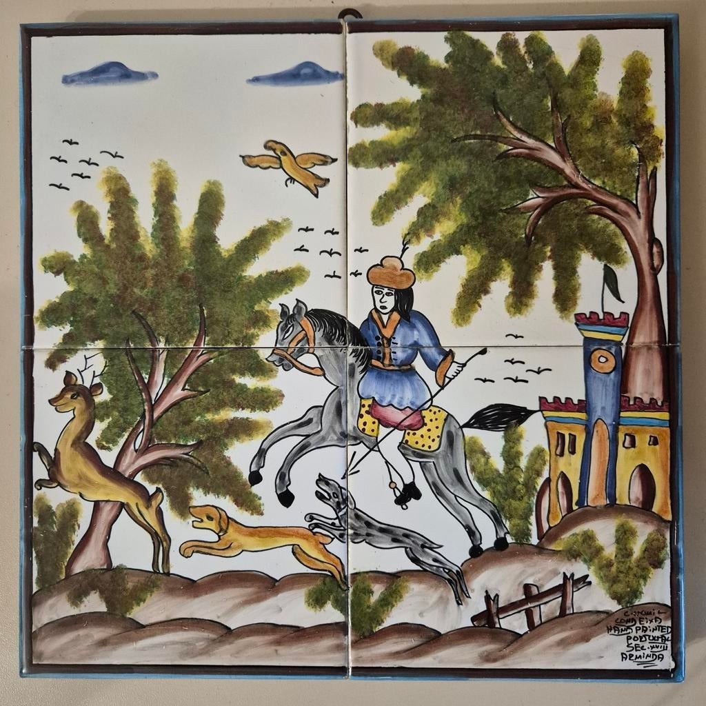 Decoratieve wandplaat met siertegels uit Portugal, Ophalen of Verzenden
