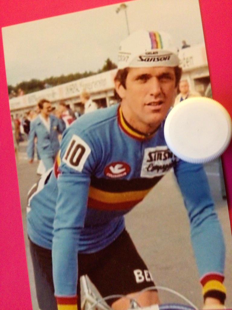 wielerfoto 1978  team sanson roger de vlaeminck, Ophalen of Verzenden, Zo goed als nieuw