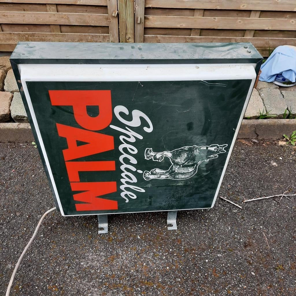 Palm lichtbak , werkt . Origineel . 125 euro ., Verzamelen, Merken en Reclamevoorwerpen, Ophalen, Gebruikt