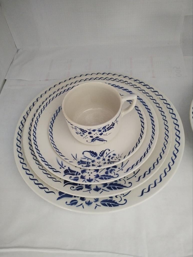 Boch servies blauw klokjesbloem decor, Antiek en Kunst, Antiek | Servies los, Ophalen