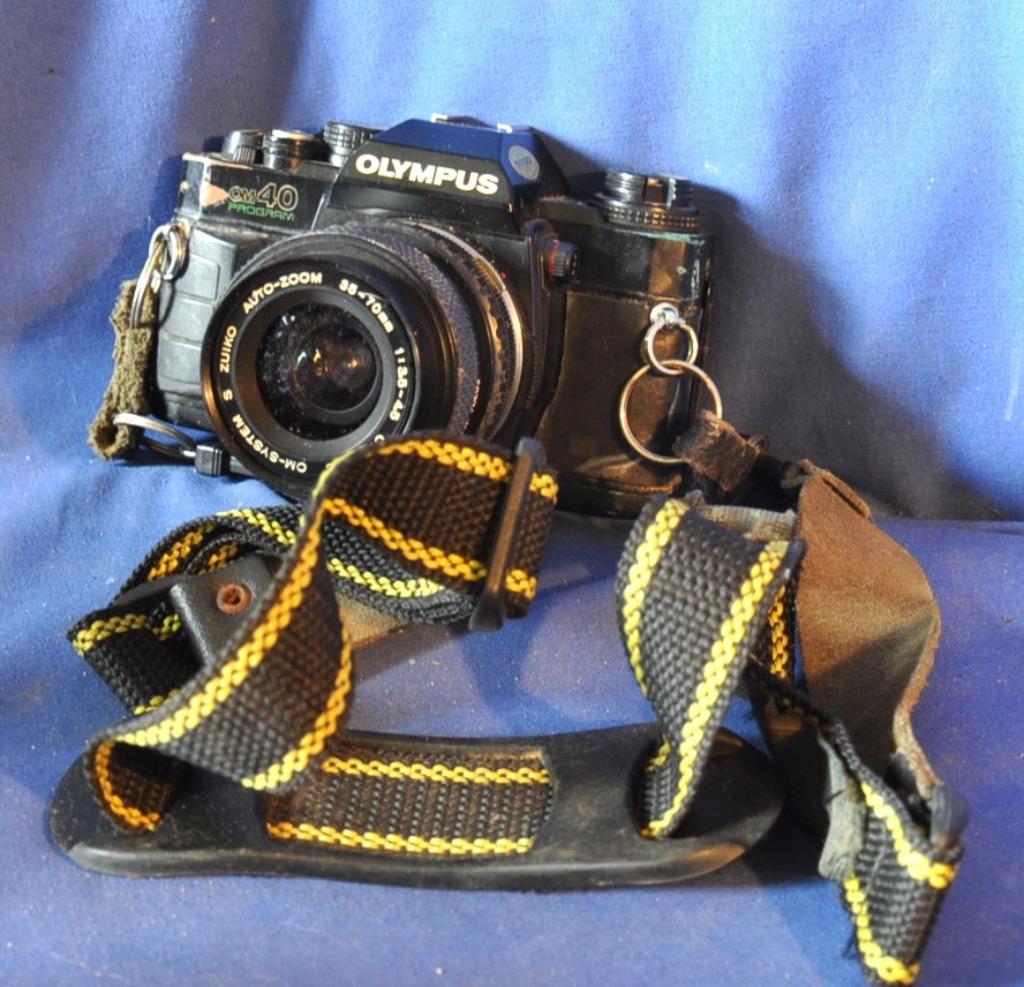 appareil photo vintage olympus OM40 avec tele 35mm, Ophalen of Verzenden, Fototoestel