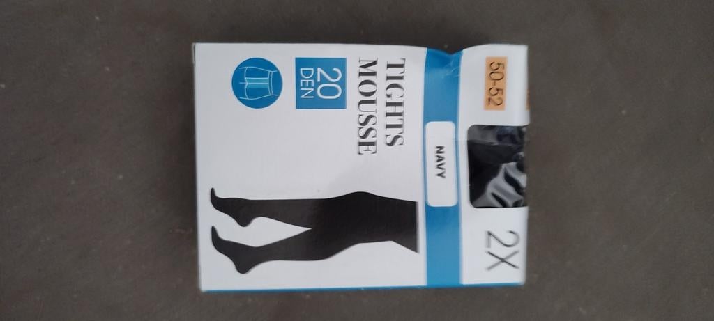 Kousenbroek panty navy 50-52 2 stuks, Ophalen of Verzenden, Nieuw, Panty