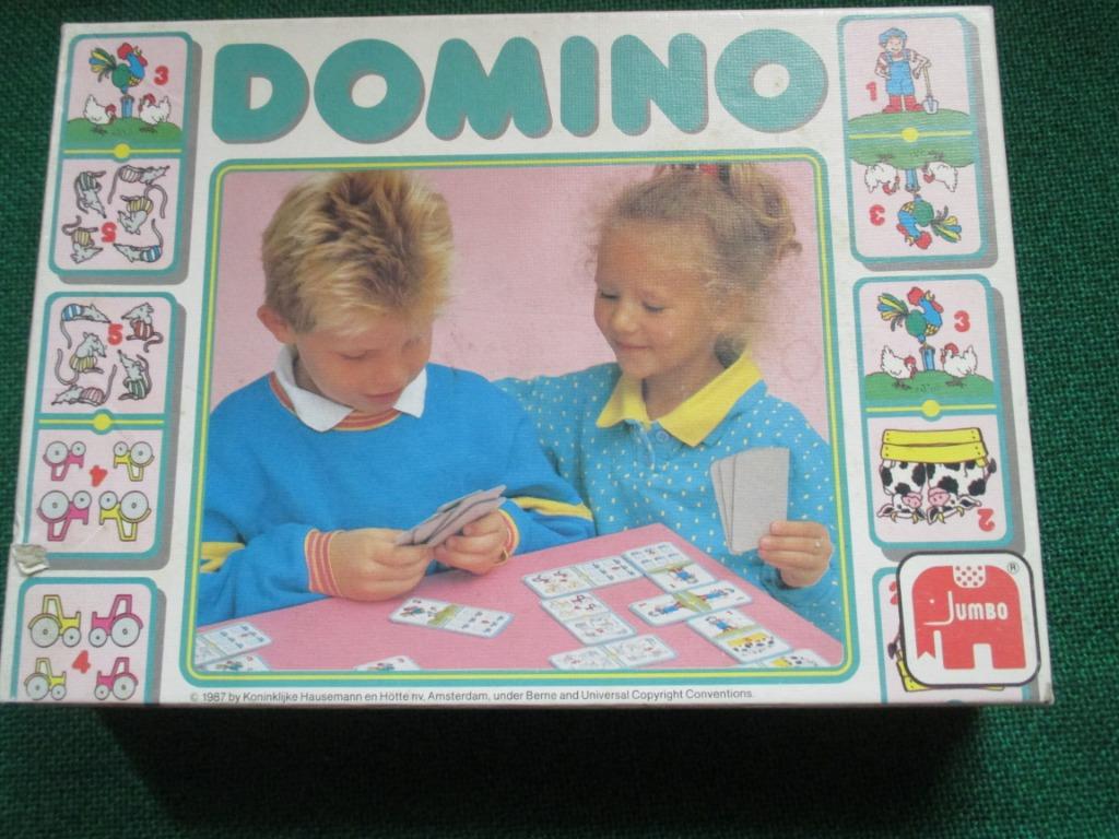 Jeu de dominos vintage Jumbo (1987), Antiquités & Art, Enlèvement ou Envoi
