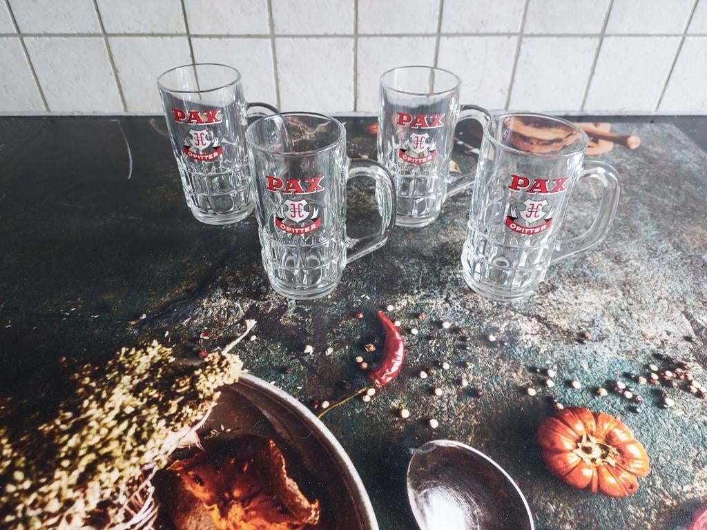 Chopes en verre Pax Pils, Collections, Verres & Petits Verres, Enlèvement ou Envoi, Comme neuf, Verre à bière