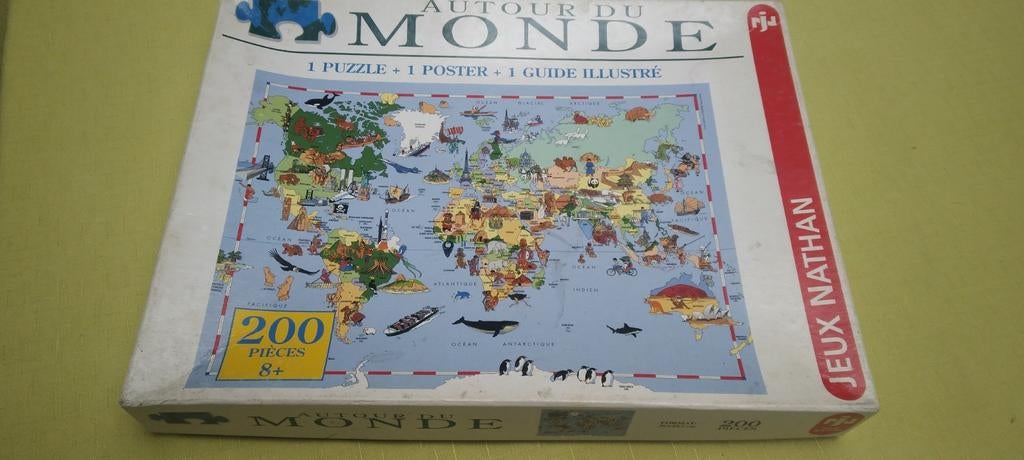 Puzzle Le monde, Enlèvement ou Envoi, Utilisé, Puzzle