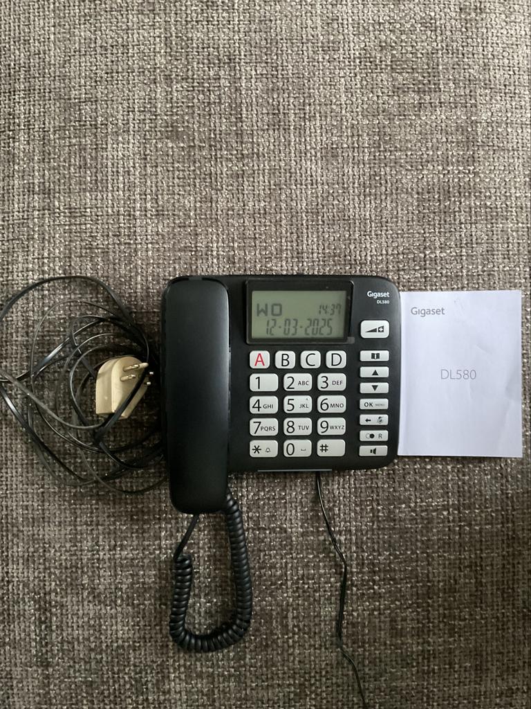 Telefoon met grote toetsen - Gigaset DL580, Telecommunicatie, Vaste telefoons | Niet Draadloos, Ophalen, Zo goed als nieuw
