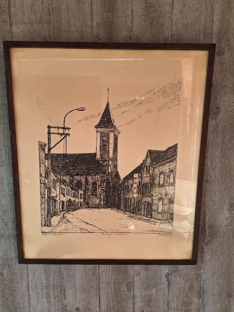 Zeefdrukken Guido Wolfaert / Evergem, Antiek en Kunst, Ophalen of Verzenden