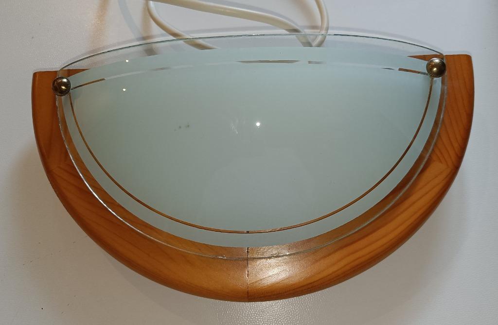 Wandlamp, Ophalen, Gebruikt, Glas