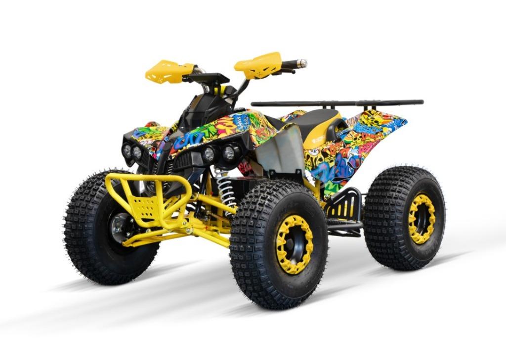 Kinderquad kinder quad op benzine of elektrische 800w Atv, 125 cc, 11 kW of minder, 1 cilinder