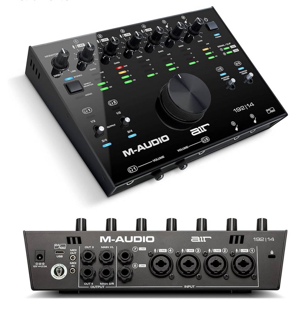 M Audio Air - 4 inputs - audio interface, Muziek en Instrumenten, Ophalen of Verzenden, Zo goed als nieuw