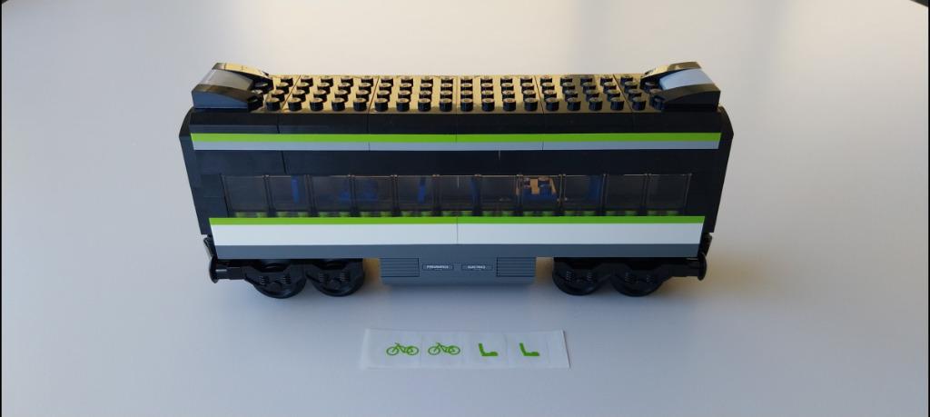 Lego trein wagon passagiers 60337 MOC, Ophalen of Verzenden, Nieuw, Complete set, Lego
