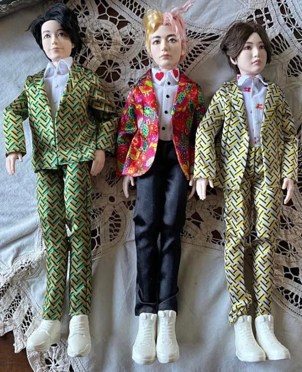 3 BTS poppen - perfecte staat, Verzamelen, Ophalen of Verzenden, Zo goed als nieuw