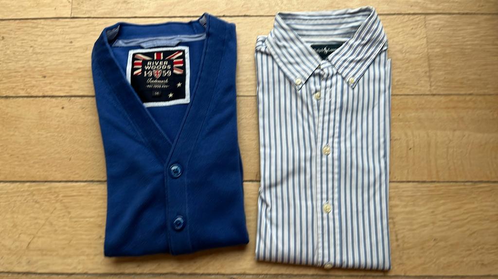 Hemd Ralph Lauren met gilet RW 14 jaar, Garçon, Enlèvement ou Envoi, Ensemble, Comme neuf