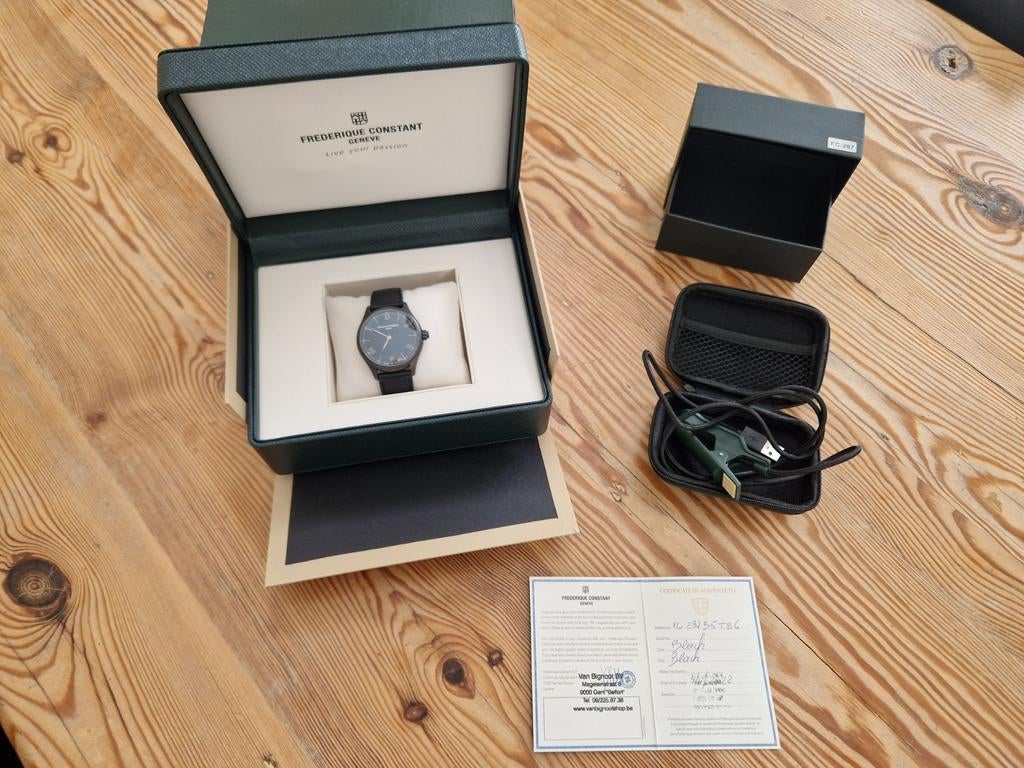 Horological smartwatch Frederique Constant FC 287 B5TB6, Handtassen en Accessoires, Horloges | Heren, Overige merken, Polshorloge