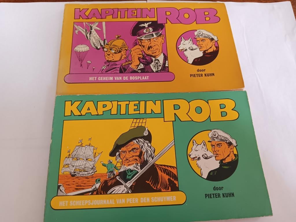2 kapitein rob strips, Meerdere stripboeken, Ophalen of Verzenden, Gelezen, Pieter kuhn