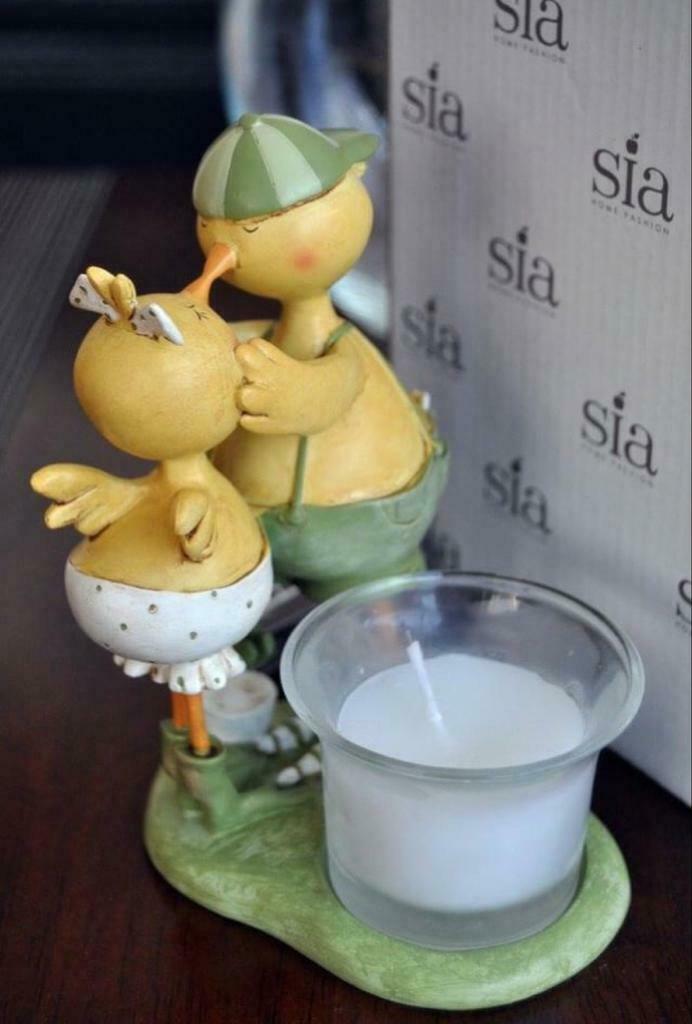 Jolie décoration bougie Pâques SIA NEUF, Huis en Inrichting, Nieuw, Kaars