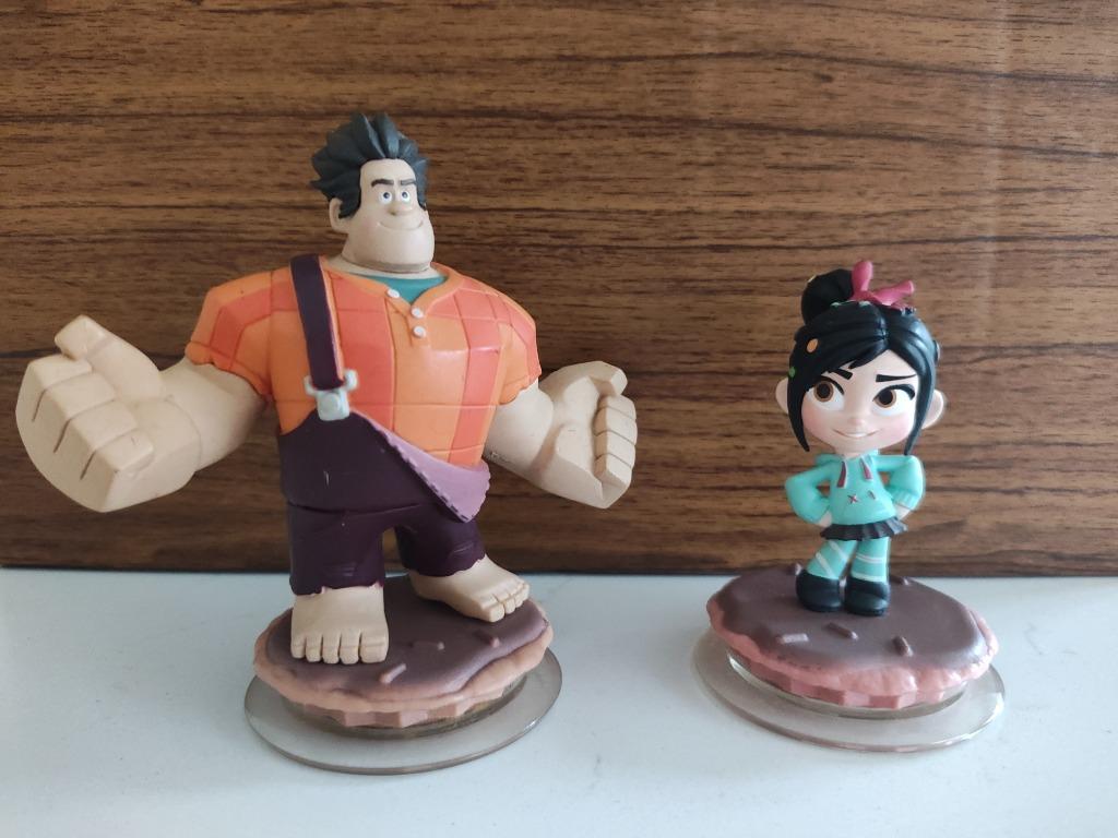 Disney Infinity Wreck-It Ralph figuren – Ralph & Vanellope, Ophalen of Verzenden, Gebruikt, Beeldje of Figuurtje