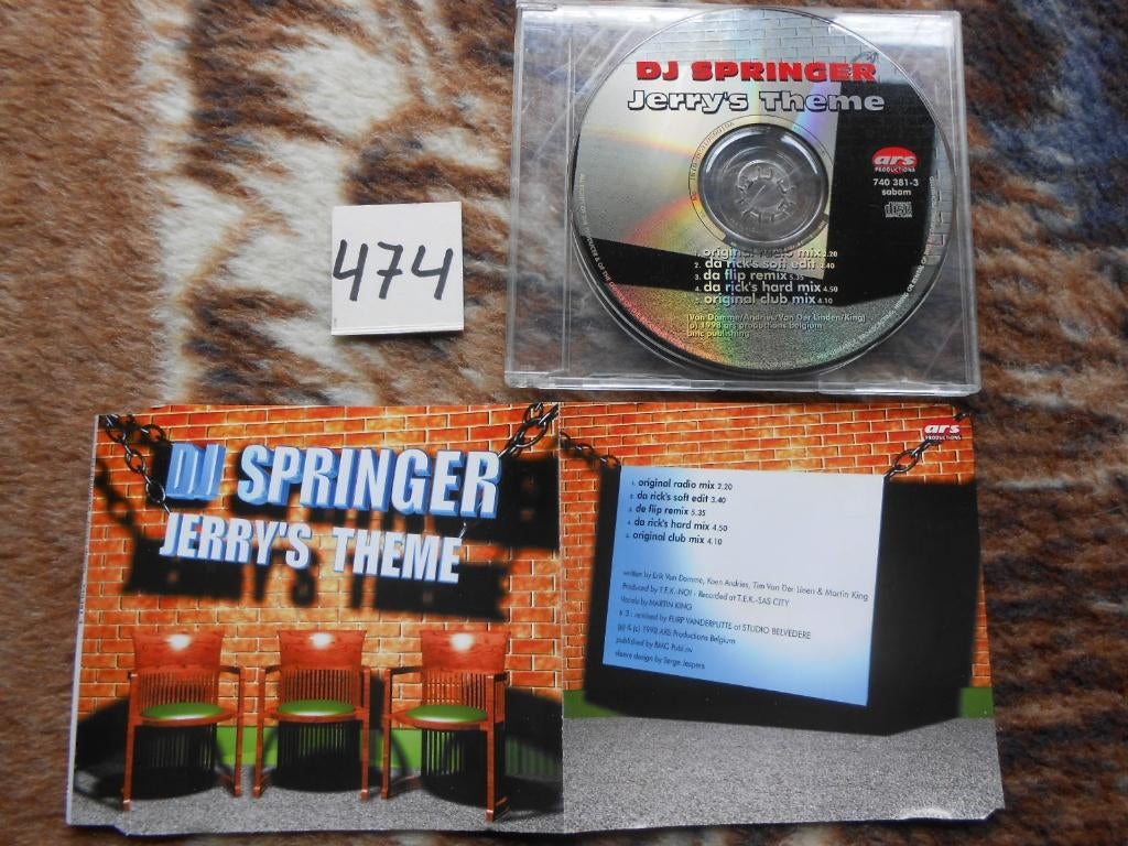 CD - DJ Springer — Jerry's Theme 1998, Enlèvement ou Envoi, Utilisé