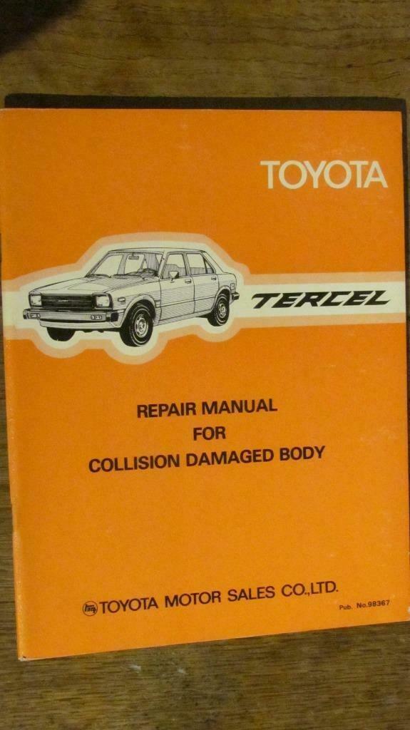 Manuel de réparation de collision TOYOTA Tercel AL11, Enlèvement ou Envoi