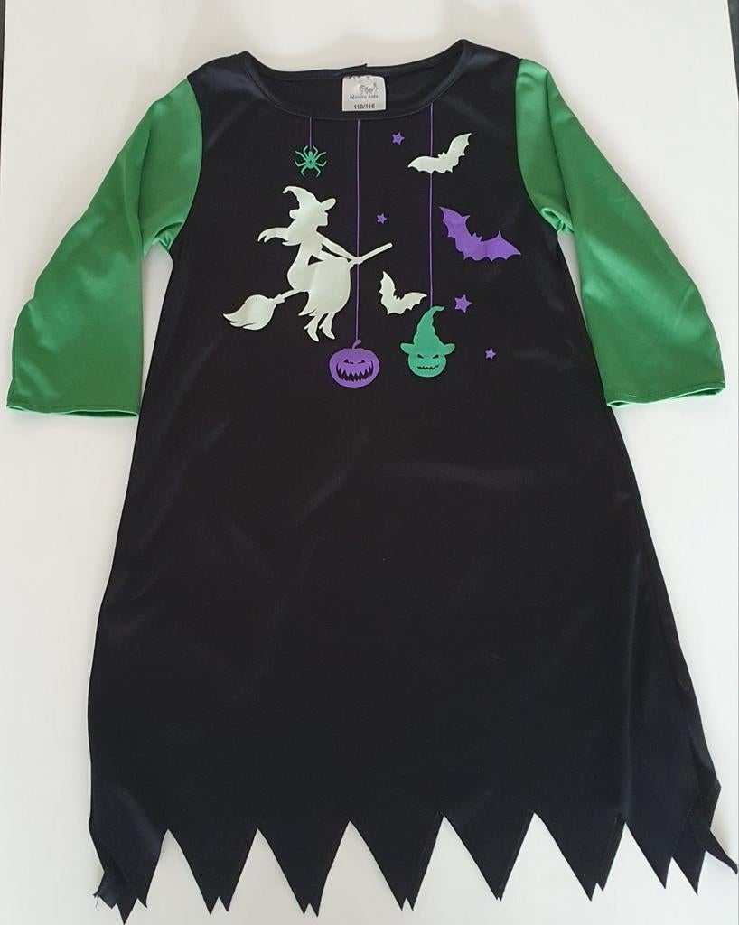Kleedje Halloween 110/116, Ophalen of Verzenden, Gebruikt, 110 t/m 116, Meisje