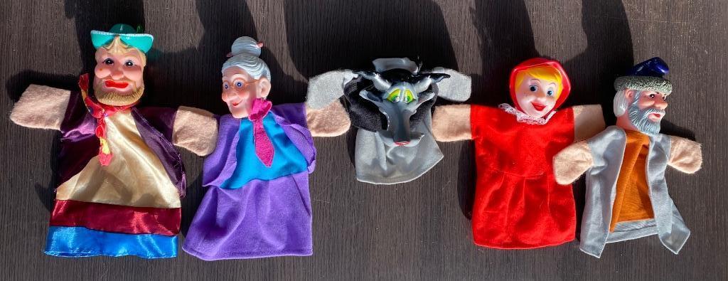 5 Poppenkast poppen Roodkapje, Ophalen, Zo goed als nieuw, Overige typen