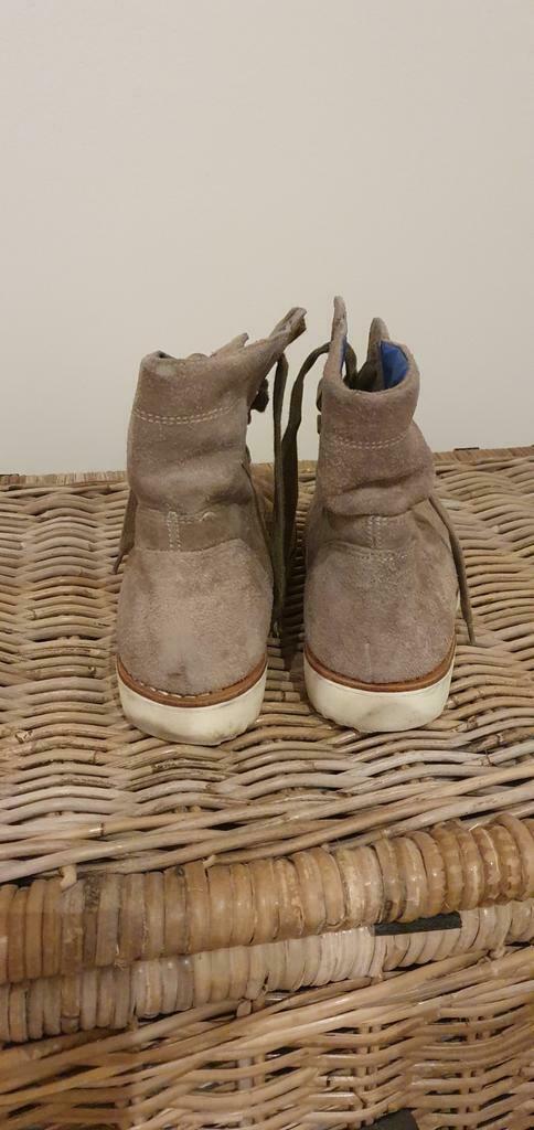 Gedragen boots suède licht bruin zeer speciaal merk Premiata, Enlèvement ou Envoi, Comme neuf, Brun