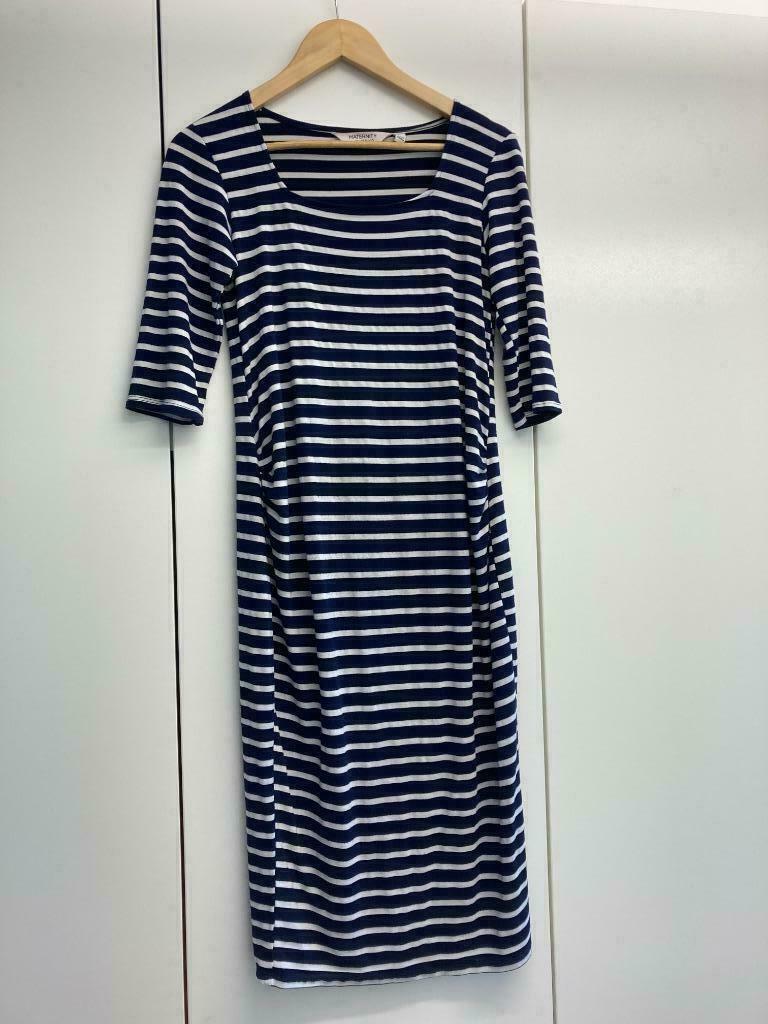 ♫ Zwangerschapskleedje Jersey Navy M38, Maat 38/40 (M), Blauw, Jurk, Ophalen of Verzenden