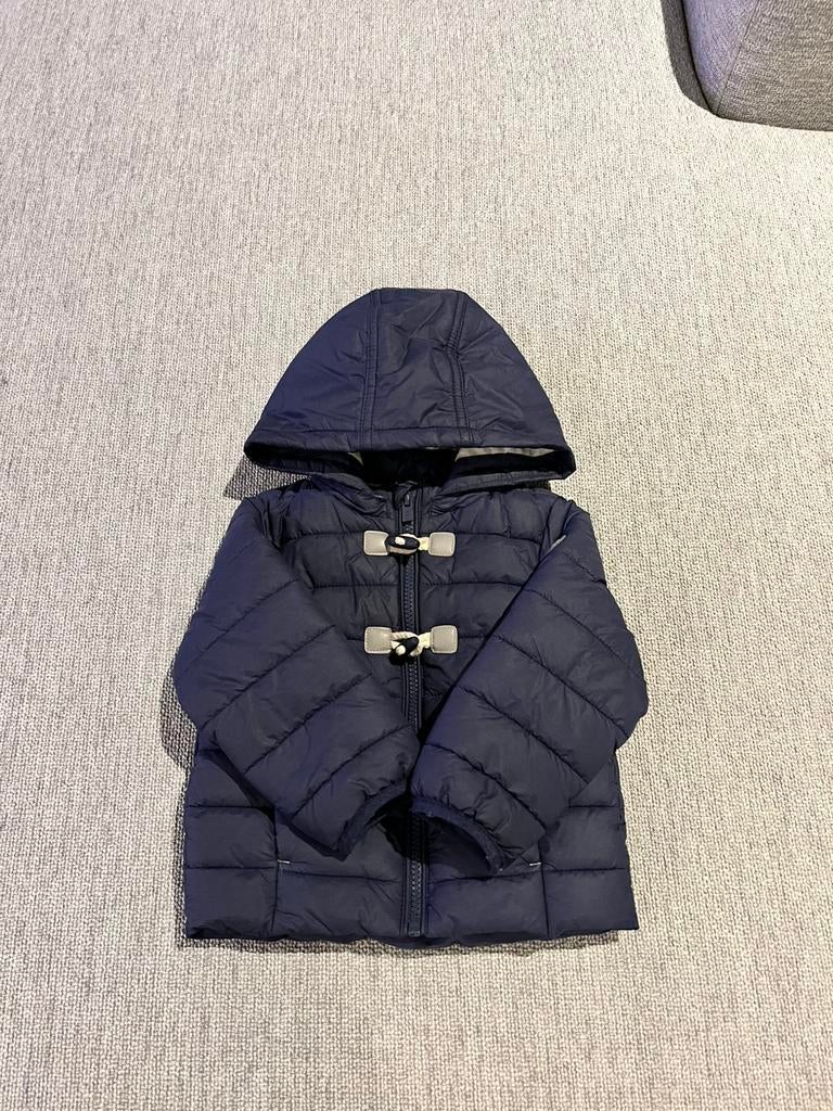 Donkerblauwe winterjas Obaïbi maat 80, Kinderen en Baby's, Ophalen of Verzenden, Gebruikt, Maat 80