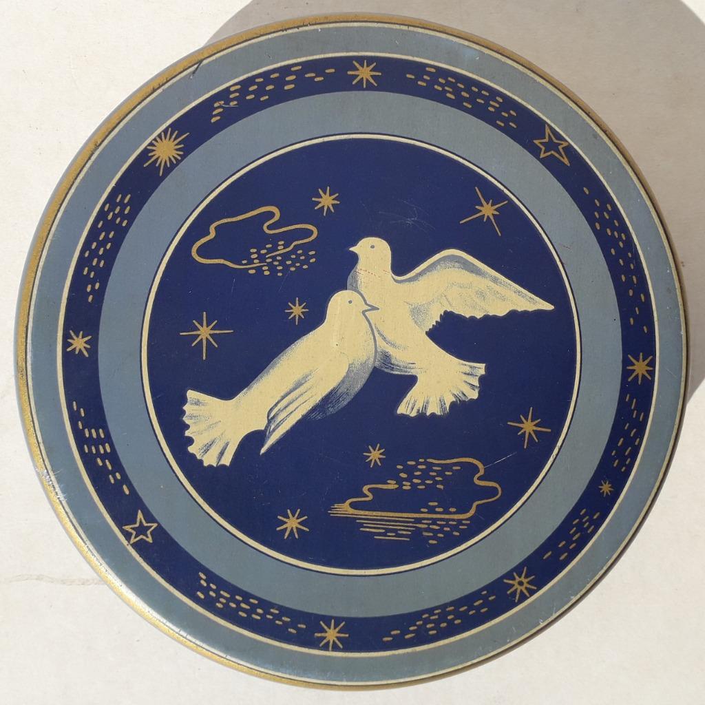 Oude ronde blikken doos - Meurisse chocolade, Ophalen of Verzenden