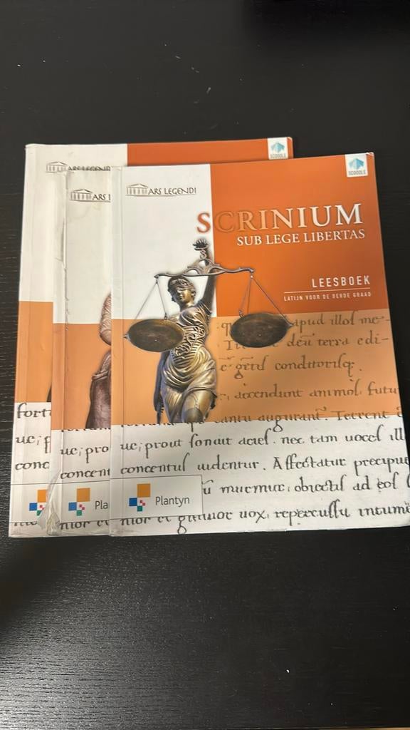 Scrinium Ars Legendi - 3 boeken derde graad, Plantyn, Latin, Enlèvement, Utilisé