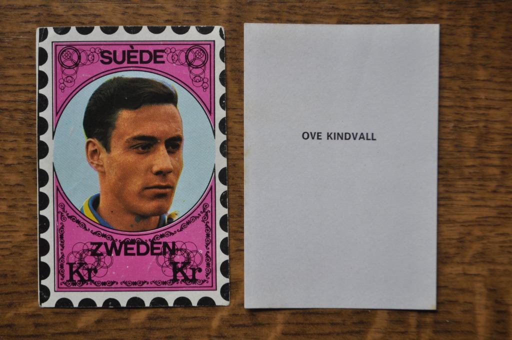 VANDERHOUT PLAATJE WORLD CUP 70 OVE KINDVALL, Enlèvement ou Envoi, Comme neuf, Image