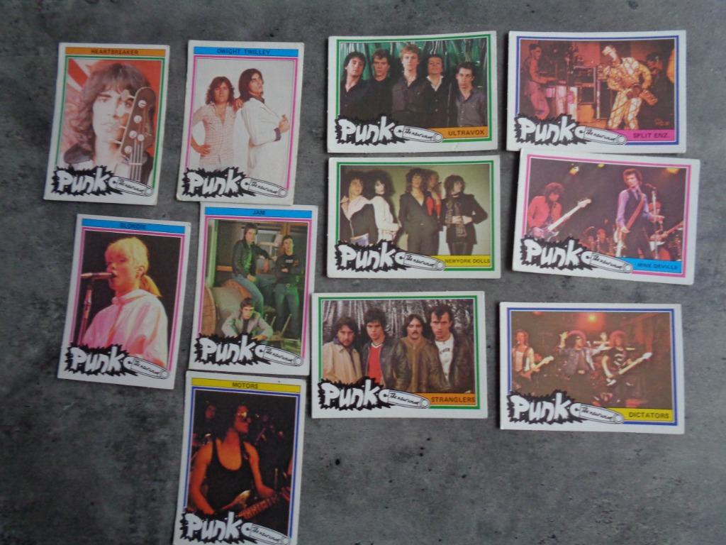 MONTY GUM KAARTEN   PUNK 11x  ANNO 1978, Verzenden