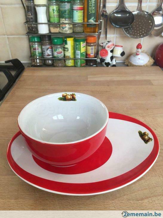 Bol et sous tasse original nutella, Gebruikt
