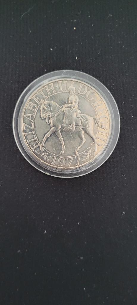 1977 Queen Elizabeth II Silver Jubilee Commemorative Crown C, Postzegels en Munten, Ophalen of Verzenden, Munten