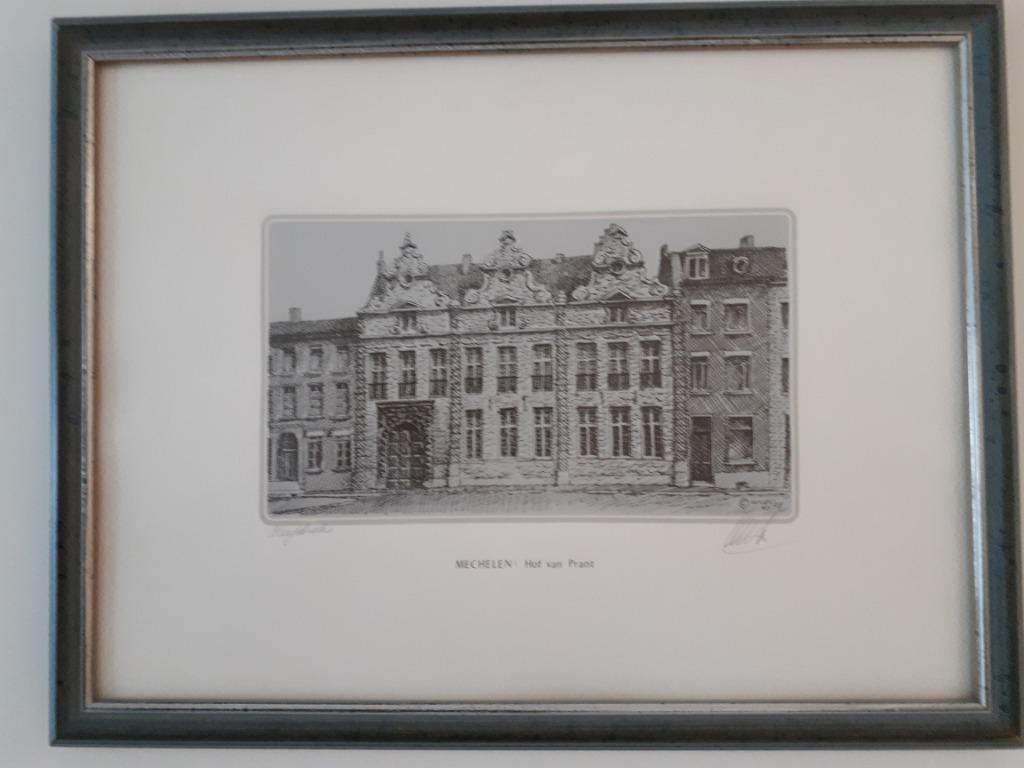Tekening Mechelen Hof van Prant, Ophalen