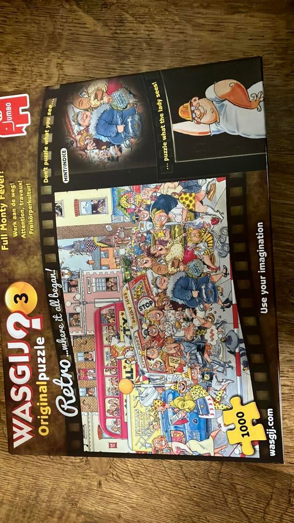 Wasgij? Original puzzel full monty 1000st., Ophalen of Verzenden, Zo goed als nieuw
