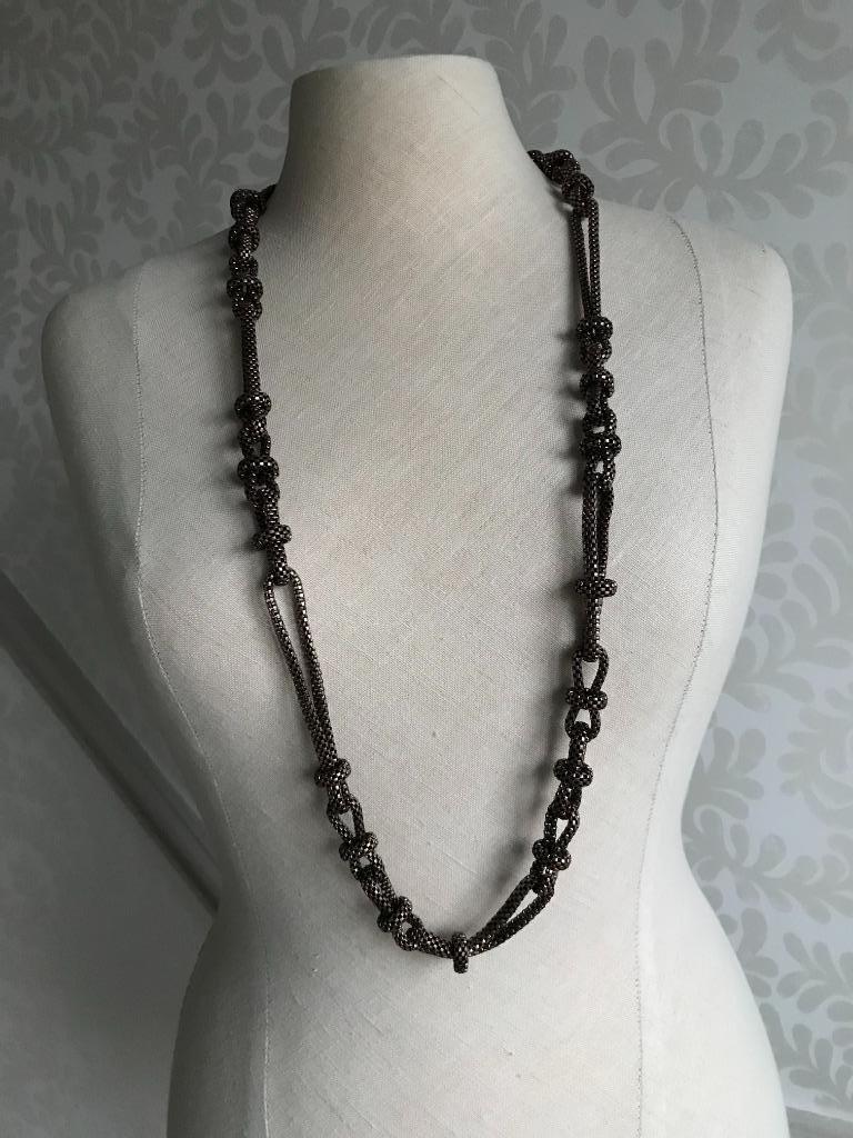 Collier brun rouille, Bijoux, Sacs & Beauté, Colliers, Enlèvement ou Envoi, Comme neuf, Brun, Autres matériaux