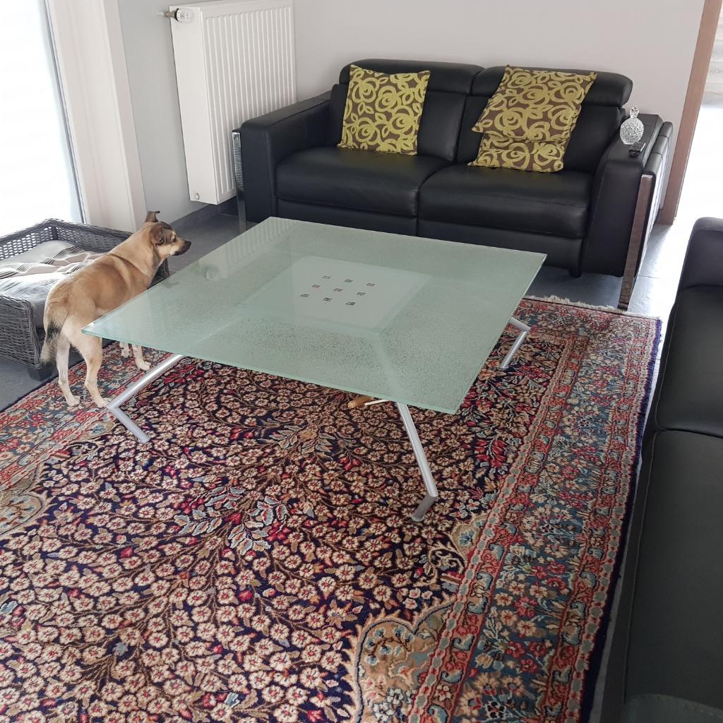 salontafel in nieuwstaat, Ophalen, Vierkant, Zo goed als nieuw, Metaal