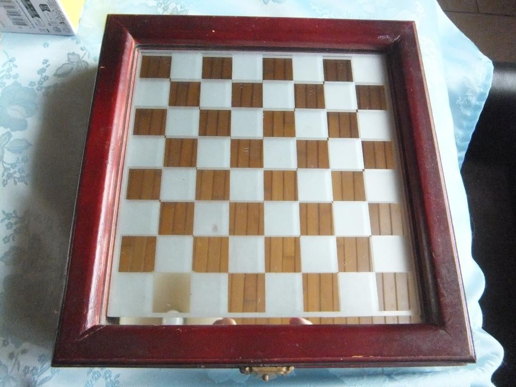 schaakbord, dambord, Hobby en Vrije tijd, Een of twee spelers, Ophalen of Verzenden, Zo goed als nieuw