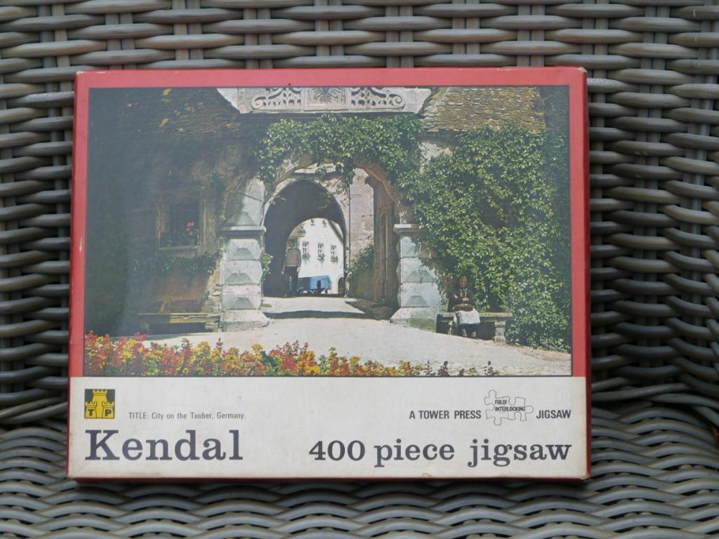 Oude vintage Kendal jig-saw puzzle 1970, Ophalen of Verzenden, Minder dan 500 stukjes, Gebruikt, Legpuzzel