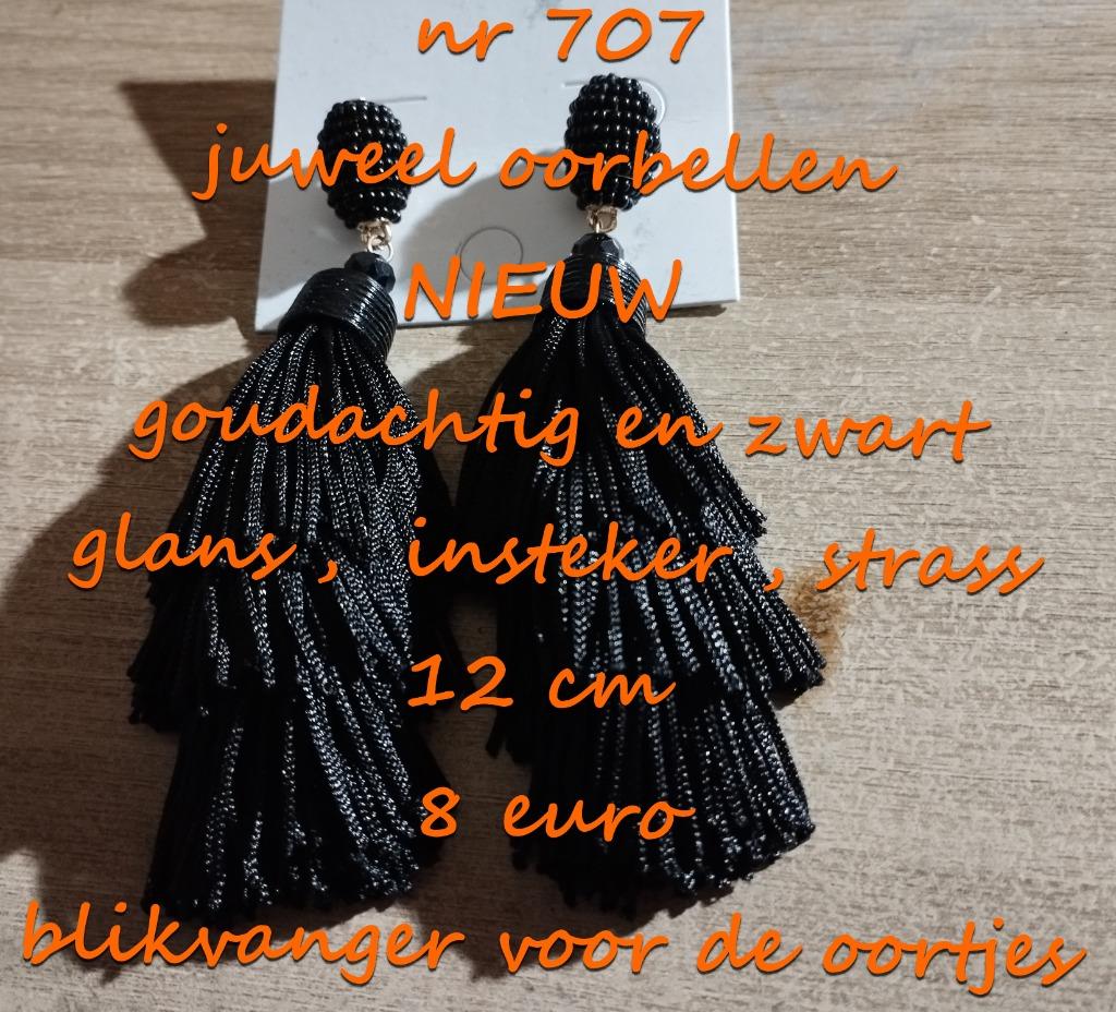 707. Bijou: boucles d'oreilles, NEUF, @DERNIÈRE PIÈCE@ expéd, Bijoux, Sacs & Beauté, Boucles d'oreilles, Noir, Envoi, Neuf, Puces ou Clous