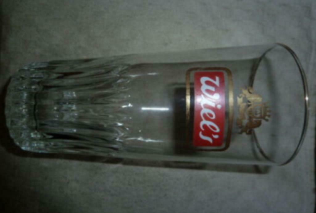 #N bier glas WIEL 'S 33cl " klein " Brij. Wielemans Ceuppens, Verzamelen, Glas en Drinkglazen, Ophalen of Verzenden, Gebruikt