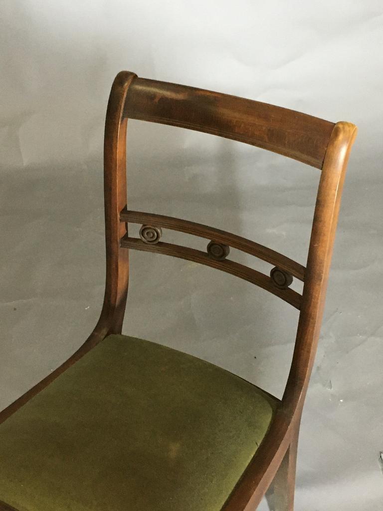Fluwelen stoel in Engelse stijl, Antiek en Kunst, Ophalen