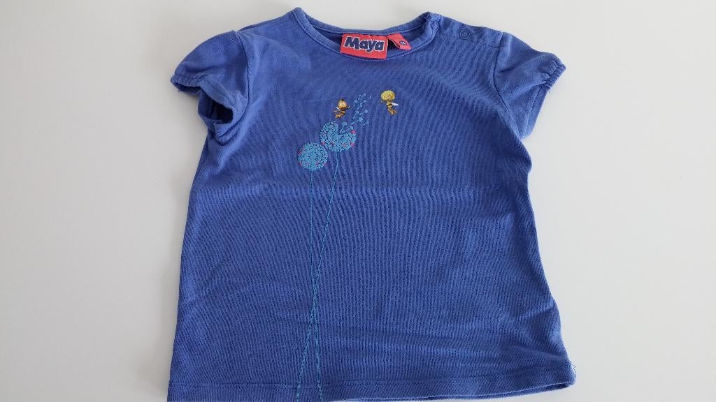 Paarse t-shirt van MAYA maat 74 van JBC, in perfecte staat!, Kinderen en Baby's, Babykleding | Maat 74, Meisje, Ophalen of Verzenden