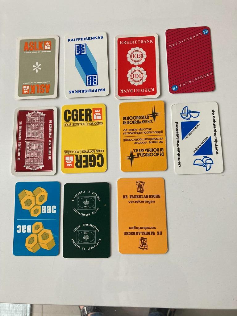 jokers / ruggen - verzekeringen -11 stuks, Verzamelen, Ophalen of Verzenden, Nieuw, Joker(s)