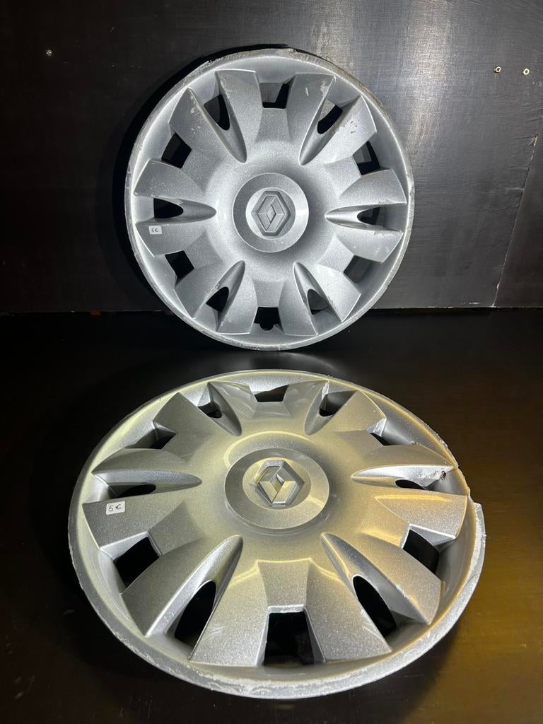 2 enjoliveurs Renault clio Megane kangoo twingo 15", Autos : Divers, Enjoliveurs, Enlèvement ou Envoi, Utilisé