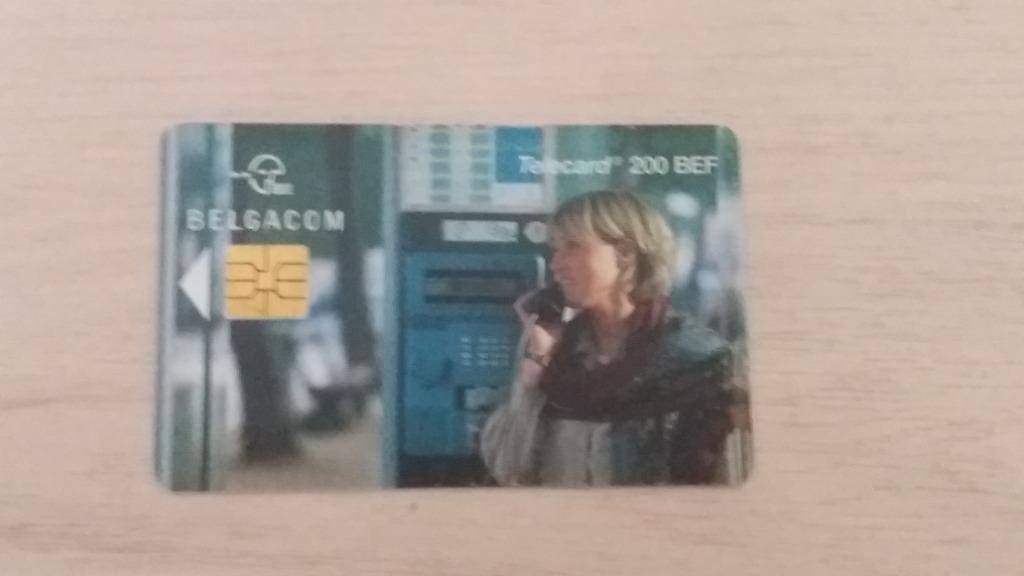 carte téléphonique à puce Belgique 200fr vintage, Enlèvement ou Envoi