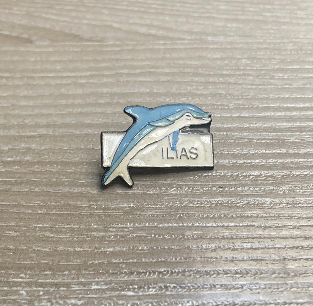 PIN - ILIAS - DOLFIJN - DAUPHIN - DOLPHIN, Verzenden, Gebruikt, Dier of Natuur, Speldje of Pin