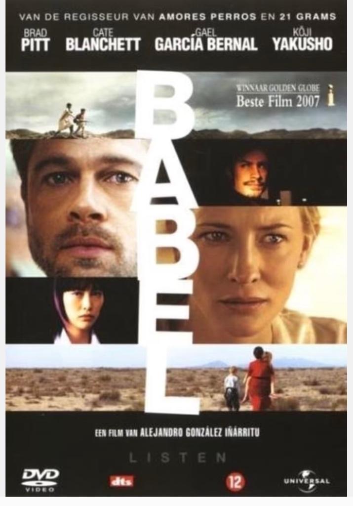 BABEL (Brad Pitt), Cd's en Dvd's, Ophalen of Verzenden